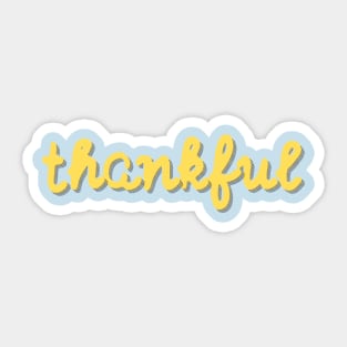 Thankful Sticker